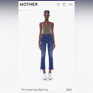 MOTHER The Insider Crop Step Fray size 27